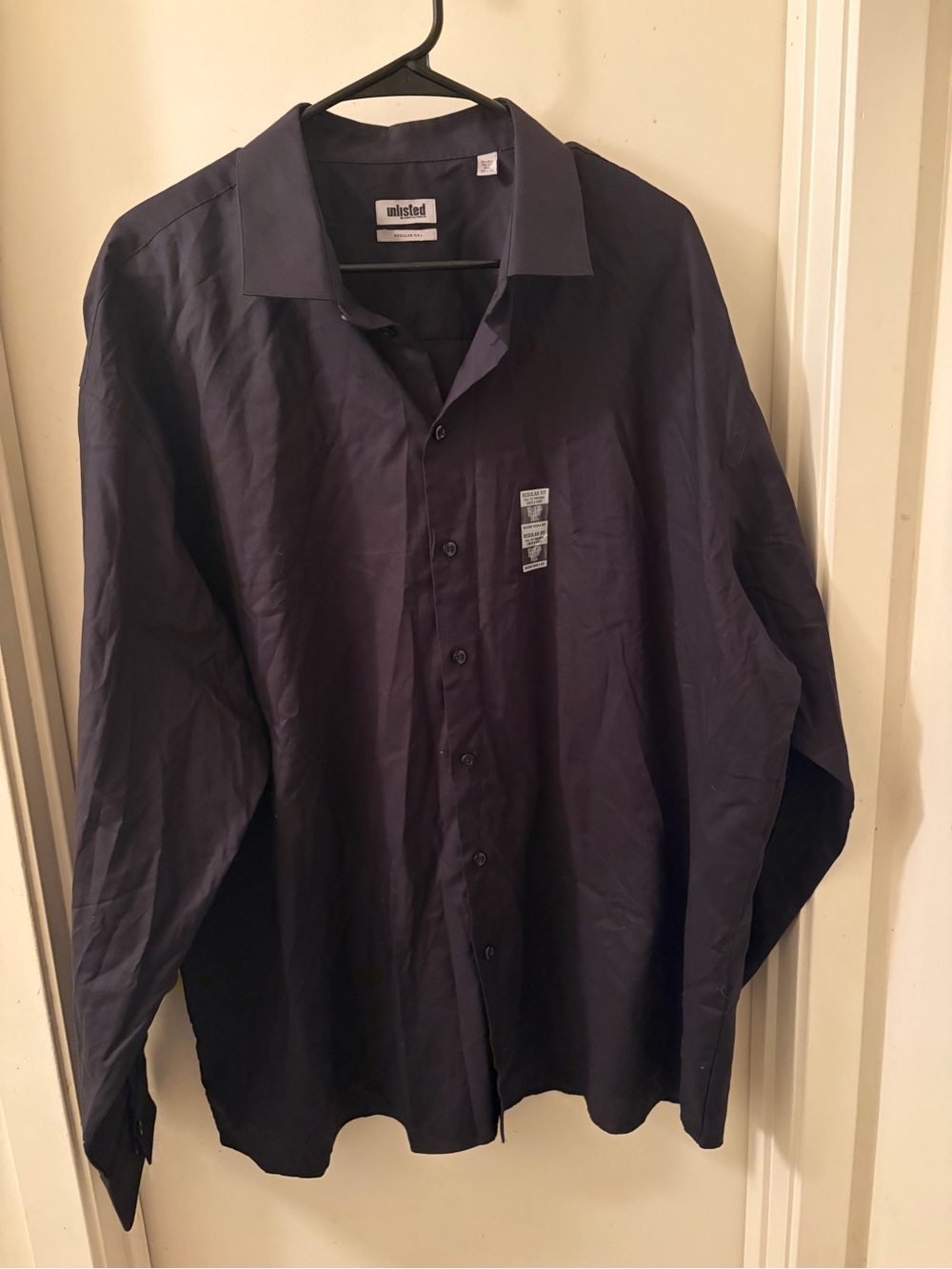 Unlisted Men’s Button-Up Dress Shirt — Black